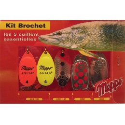 Kit Brochet 5 cuillers Mepps